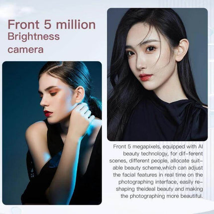 S23Ultra Smartphone with Vibrant Display for Everyday Viewing and Selfies - front 5MP brightness camera for selfies, AI beauty, low-light and face unlock