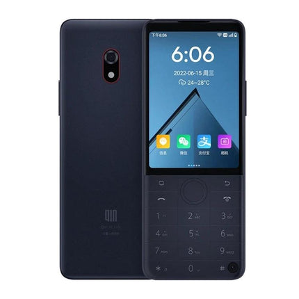 A Compact Android Device for Everyday Communication and Browsing - pocketable black Android phone with keypad and touchscreen for email, maps, social media