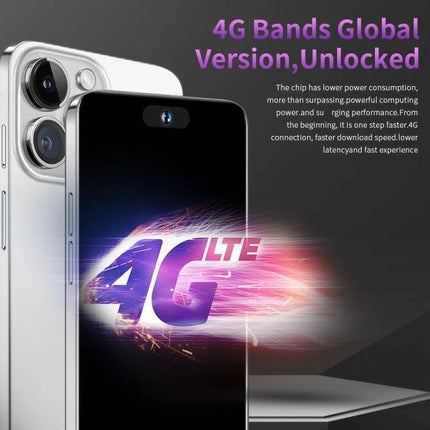 Facial Recognition Smartphone for Secure Daily Use showcasing unlocked 4G bands, sleek dual-camera design and face unlock for secure everyday access