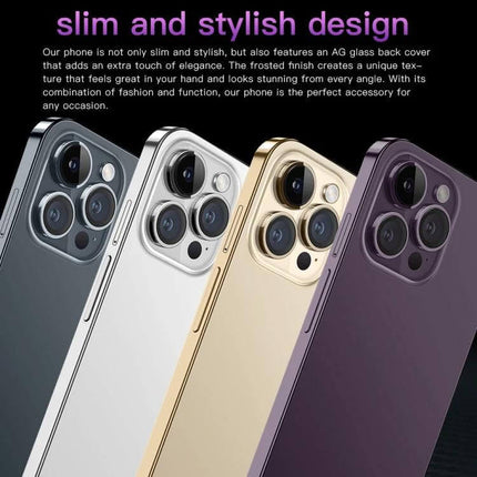 Facial Recognition Smartphone for Secure Daily Use showcasing slim stylish phone colors with multi-lens camera and frosted AG glass back
