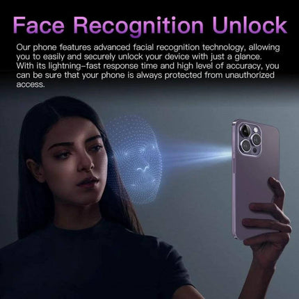 Facial Recognition Smartphone for Secure Daily Use showing face unlock scanning a woman’s face with phone