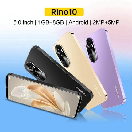Practical Android Smartphone with Face Unlock for Daily Communication - compact 5.0in phone in black, gold, purple with 2MP+5MP cameras