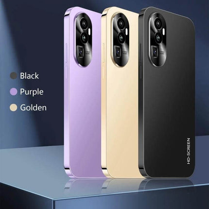Practical Android Smartphone with Face Unlock for Daily Communication - three color options black purple golden, rear camera view