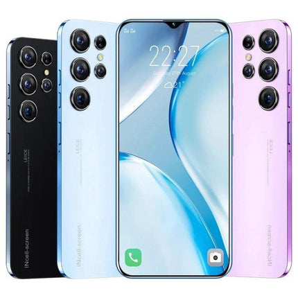 Face Recognition Enabled Android Smartphone for Daily Use - compact 6.5-inch notch phone with quad-camera, 2GB RAM, 16GB storage in black, blue, pink