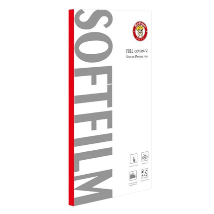 Enkay Screen Protector For Samsung Galaxy, Everyday Phone Protection For Daily Use - SoftFilm full coverage screen protector packaging for Samsung Galaxy A9 (2018)