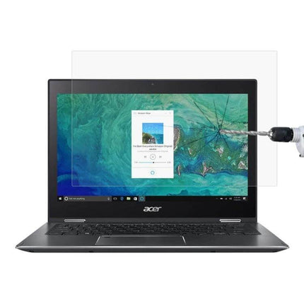 13.3 Inch Tempered Glass Screen Protector for Laptops showing clear anti-scratch, anti-fingerprint coverage on laptop display