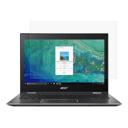 13.3 Inch Tempered Glass Screen Protector for Laptops installed on laptop to prevent scratches, fingerprints and reduce glare