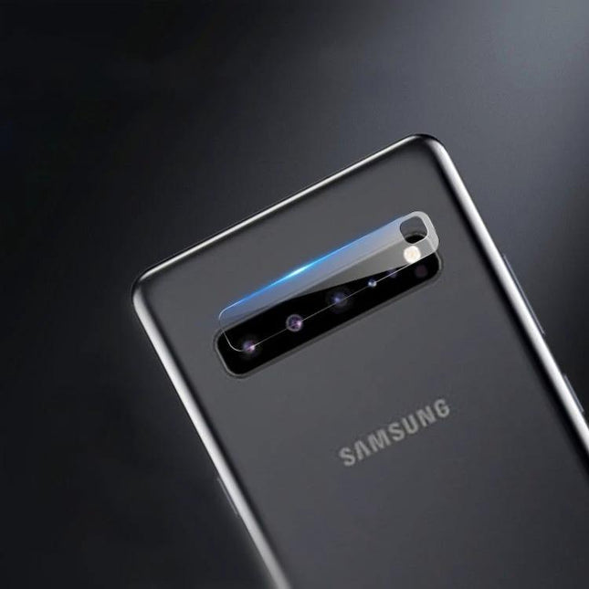 Galaxy S10 5G Rear Camera Protector transparent tempered glass shield protecting rear lenses from scratches while maintaining image clarity