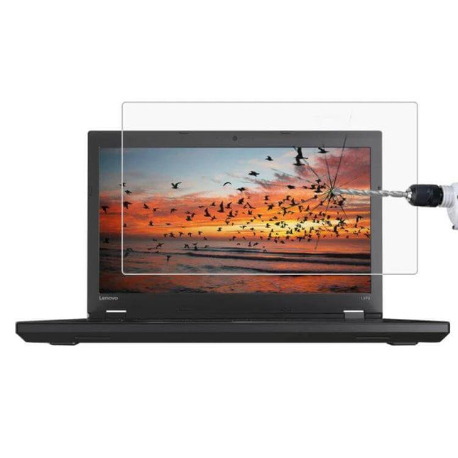 Tempered Glass Screen Protector for Lenovo ThinkPad L570 15.6 Inch - clear tempered glass shield showing scratch and crack resistance