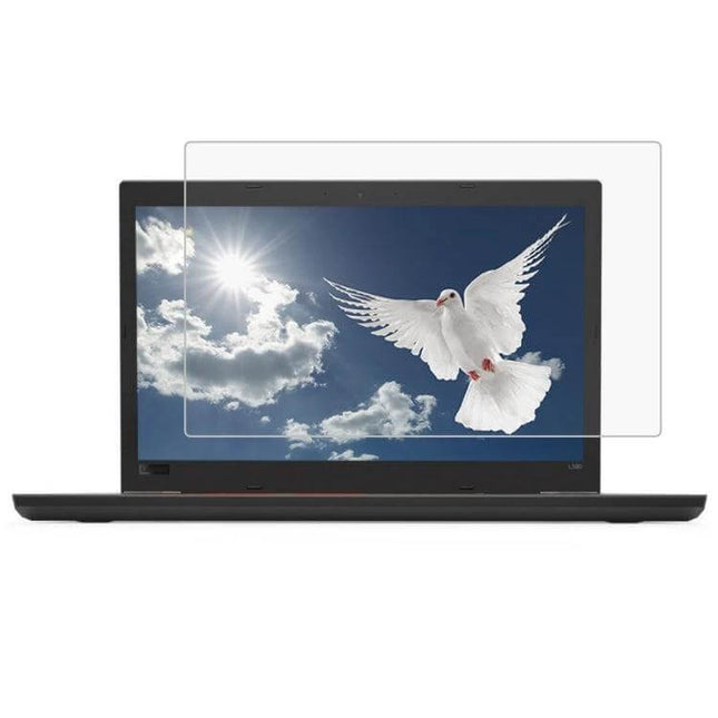 Tempered Glass Screen Protector for 15.6 Inch Lenovo ThinkPad L580 clear 9H anti-scratch protector shown on laptop screen
