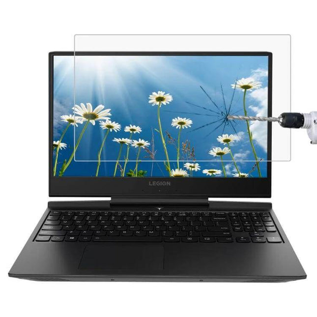 Tempered Glass Screen Protector for Lenovo Y7000P 15.6-Inch Laptop showing shatter resistance protecting display during travel and gaming