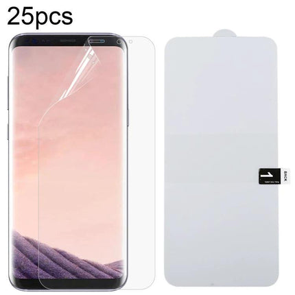 Soft TPU Screen Protector For Galaxy S8 Plus Pack Of 25 For Everyday Use Gentle Protection For Daily Phone Handling - clear flexible screen protectors shown