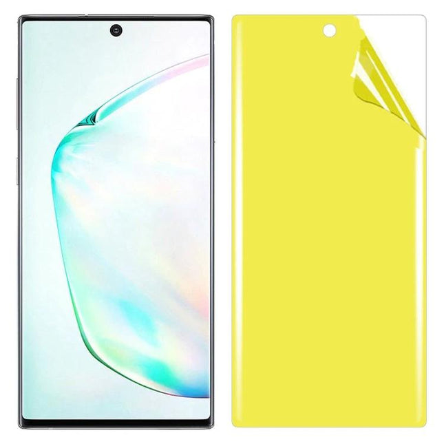 Galaxy Note Screen Protector, Full Coverage For Daily Use - Soft TPU edge-to-edge protector for Galaxy Note 10 preserving touch and clarity
