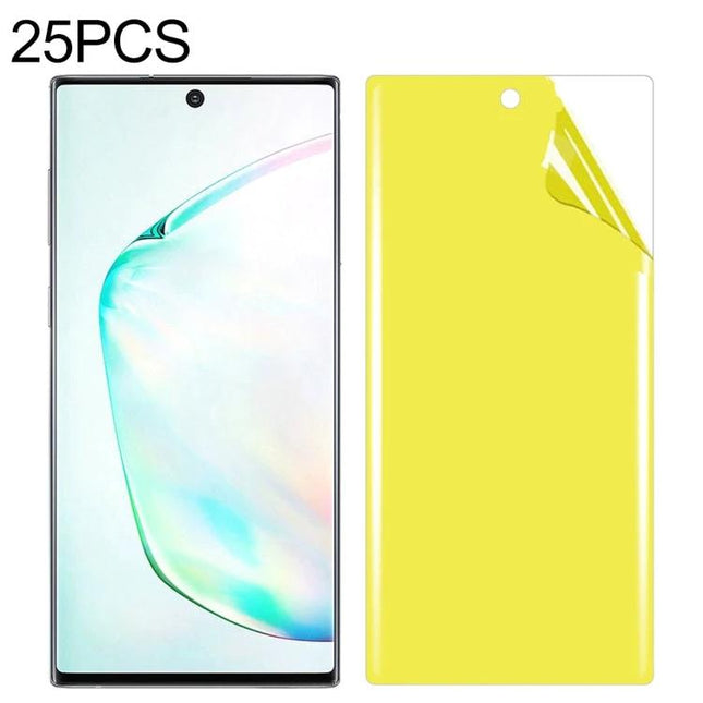 Galaxy Note 10 Full Coverage Screen Protector For Daily Use 25 Pack - Soft TPU edge-to-edge clear protectors, 25-pack for travel and family