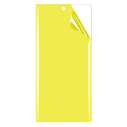 Galaxy Note 10 Full Coverage Screen Protector For Daily Use 25 Pack - clear soft TPU full-coverage film showing peeled corner