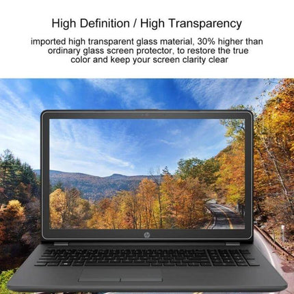 Tempered Glass Screen Protector for HP 15.6-Inch Laptops clear high-definition anti-glare protector reducing fingerprints and glare