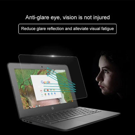 Tempered Glass Screen Protector for HP Chromebook 11.6 Inch - Anti-glare, reduces reflections and fingerprints for clearer viewing