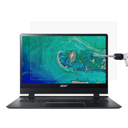 Acer Swift 7 14-Inch Tempered Glass Screen Protector on Acer Swift 7 laptop showing anti-glare scratch protection