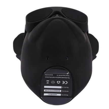 Compact Portable Bluetooth Speaker For Home And Travel Use black portable speaker with easy-pairing buttons and 3.5mm line-in