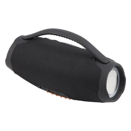 BOX3 Mini Bluetooth Speaker For Everyday Portable Use compact splashproof black speaker with handle, Bluetooth pairing and line-in port