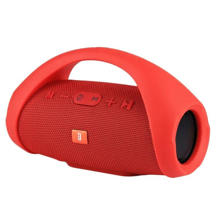 BOX3 Mini Bluetooth Speaker For Everyday Portable Use red splashproof portable speaker with handle, buttons, line-in and 1500mAh battery