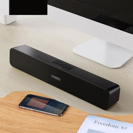 LEERFEI Compact Bluetooth Speaker For Home And Travel portable aluminum speaker Bluetooth 5.0 AUX USB TF FM