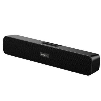 LEERFEI Compact Bluetooth Speaker For Home And Travel slim aluminum portable speaker with Bluetooth 5.0 FM AUX USB TF