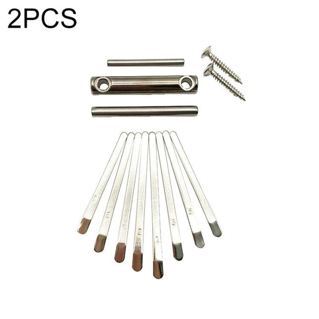 Kalimba Picks for Beginner Music Practice at Home - set of metal thumb picks with phonetic note markings for at-home thumb piano practice