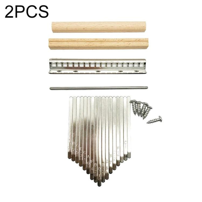 Essential Kalimba Picks for Daily Music Practice and Learning at Home with 17-tone metal tines, wooden bridges and screws for beginner thumb piano