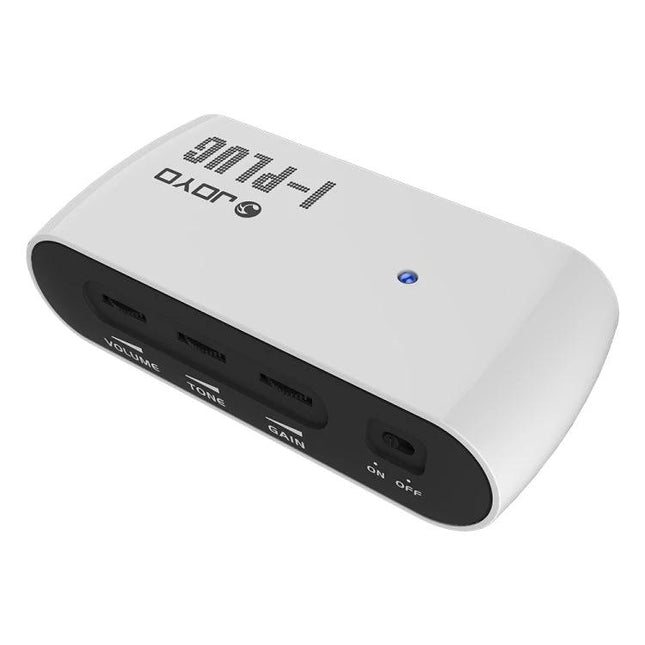 Compact JOYO I-PLUG Amplifier for Everyday Guitar Practice - white compact headphone practice amp with volume tone gain controls