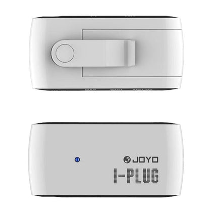 Compact JOYO I-PLUG Amplifier for Everyday Guitar Practice - white belt-clip guitar practice amp with headphone output