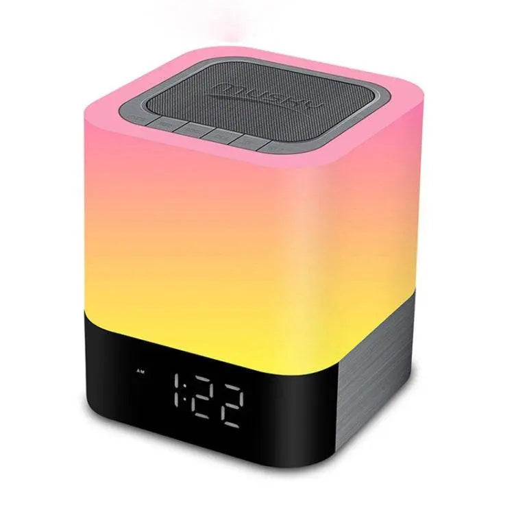 MUSKY Wireless Bluetooth Speaker Bedside Alarm Clock Mini Lamp