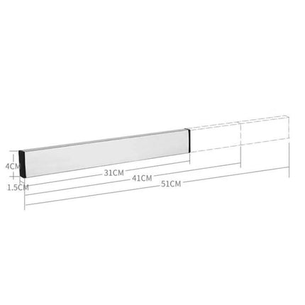 Magnetic Knife Holder Wall Mount For Kitchen Organization And Easy Access - SUS304 stainless steel slim 51cm magnetic knife bar
