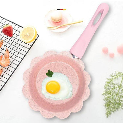 Maifan Stone Baby Milk Pan With Lid For Easy Baby Meals pink scalloped nonstick pan cooking egg for infants