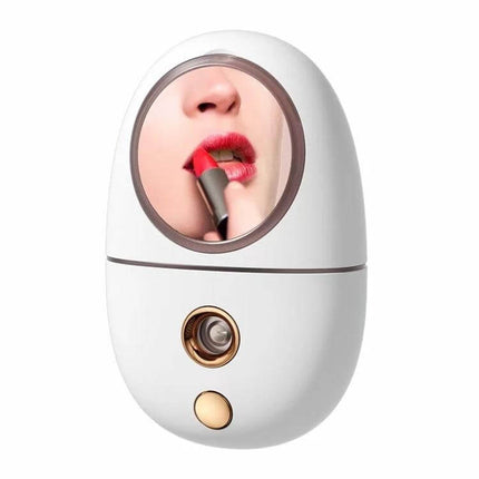 Makeup Mirror Spray For Daily Hydration During Routine - compact nano-mist mirror for precise lipstick application and quick makeup refresh