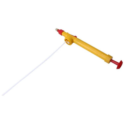 Manual Pressure Bottle Sprayer For Garden Watering - yellow handheld bottle-top sprayer with long dip tube for watering and light pesticide application