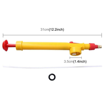 Manual Pressure Bottle Sprayer For Garden Watering – compact yellow 31cm manual pressure sprayer attachment with tube and gasket for standard bottles