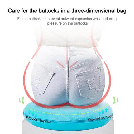 Memory Foam Anti Decubitus Circle Chair Cushion For Sitting Comfort 38x13x8 cm - circular memory foam seat cushion supporting hips and reducing pressure