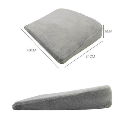 Memory Foam Infant Nursing Pillow Crystal Soft Gray low-profile square memory foam wedge 40x34x6cm for feeding support and reduced arm strain