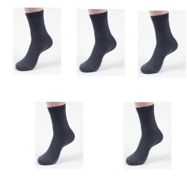 Men's Premium Bamboo Business Socks for Comfort and Style 