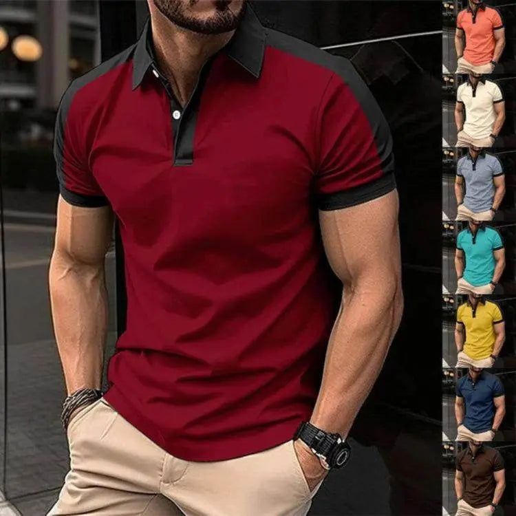 Men's Smart Casual Short Sleeve Polo Shirt for Every Occasion 