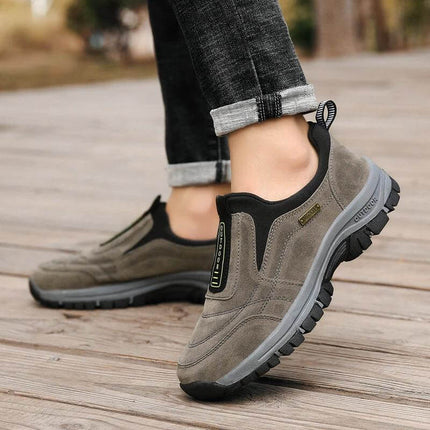 Mens Slip On Walking Shoes For Elderly Daily Outdoor Comfort lightweight breathable mesh slip-on shoes for easy outdoor walks