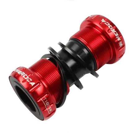Meroca 24mm Hollow Mountain Bike Bottom Bracket Axle For Shimano - red aluminum alloy 24mm hollow spindle with steel bearings for 68–73mm frames