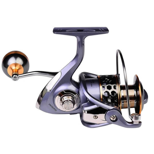 Metal Wire Cup Spinning Wheel For Sea And Freshwater Fishing - alloy metal spinning reel with large-capacity wire cup and interchangeable left/right arm
