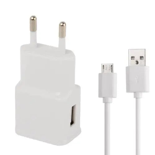 Micro 5 Pin USB Sync Cable Plus EU Plug Travel Charger