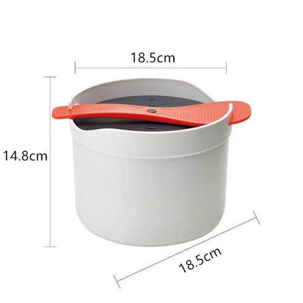 Microwave Rice Cooker 2L Steamer Pot For Easy Rice compact food-grade PP 2L microwave rice cooker with lid and spoon, ideal for dorms and small kitchens