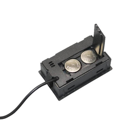 Mini LCD Fridge Freezer Thermometer With One Meter Cable showing battery compartment and probe cable for refrigeration monitoring
