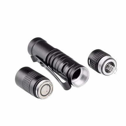 Mini LED Pen Shaped Flashlight With Clip For Everyday Tasks compact aluminum alloy pen flashlight with pocket clip, AAA battery powered, two lengths