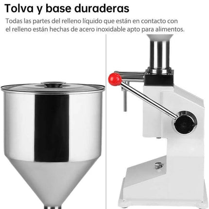 Mini Stainless Steel Manual Filling Machine For Cream And Paste — compact 304 stainless steel piston filler for 5–50 ml creams, pastes and lab use