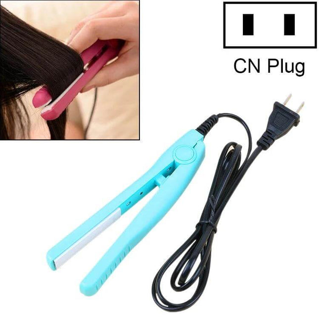 Mini Hair Straightener for Everyday Quick Styling at Home - compact tourmaline ceramic plates for touch-ups, bangs and smoothing flyaways